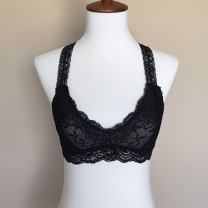 New Anemone Black Lace Bralette S/M